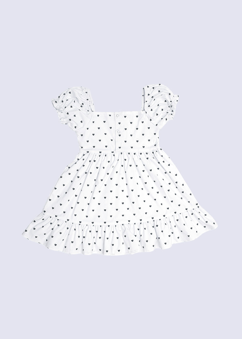 Heart print dress