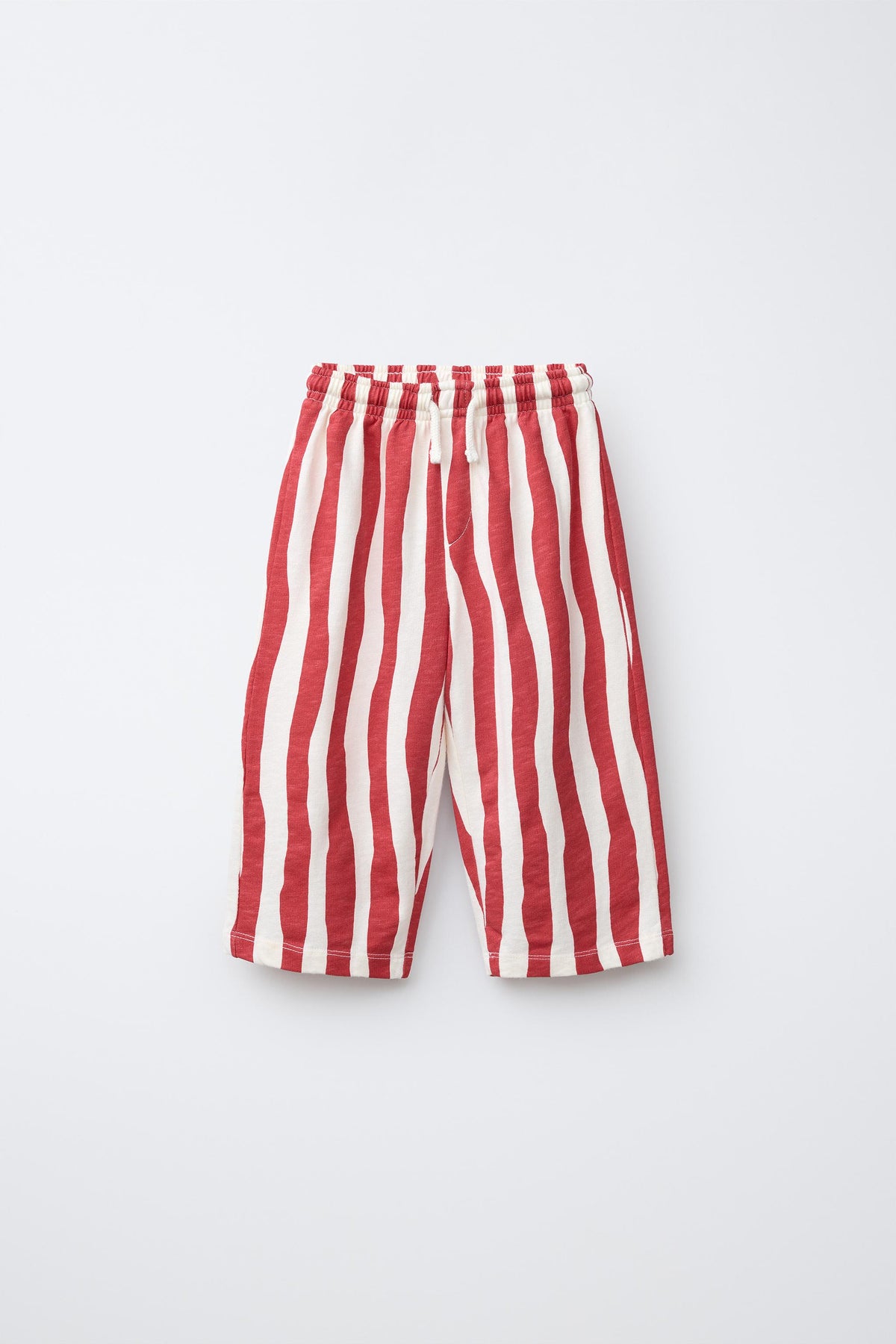 Red Wave Stripes Pants