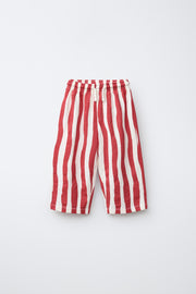Red Wave Stripes Pants