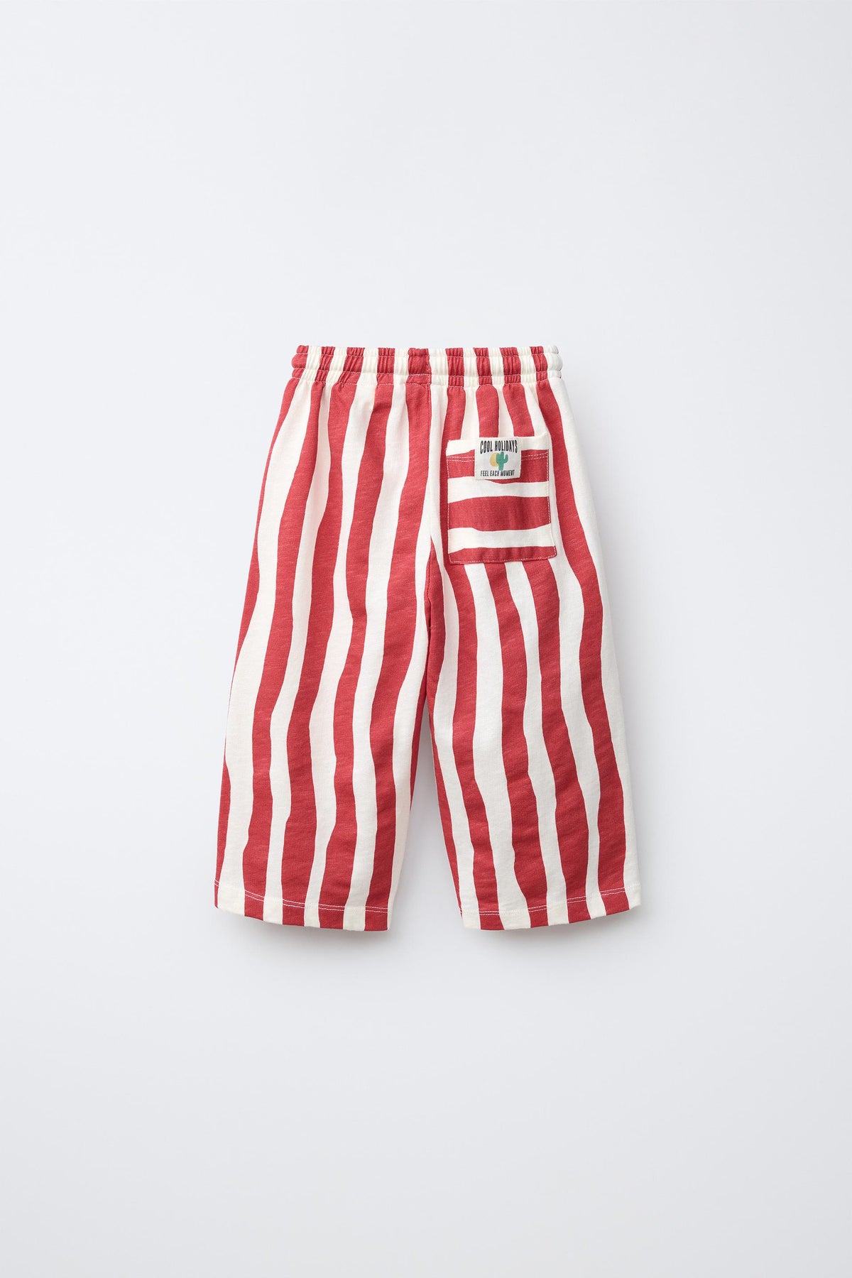 Red Wave Stripes Pants