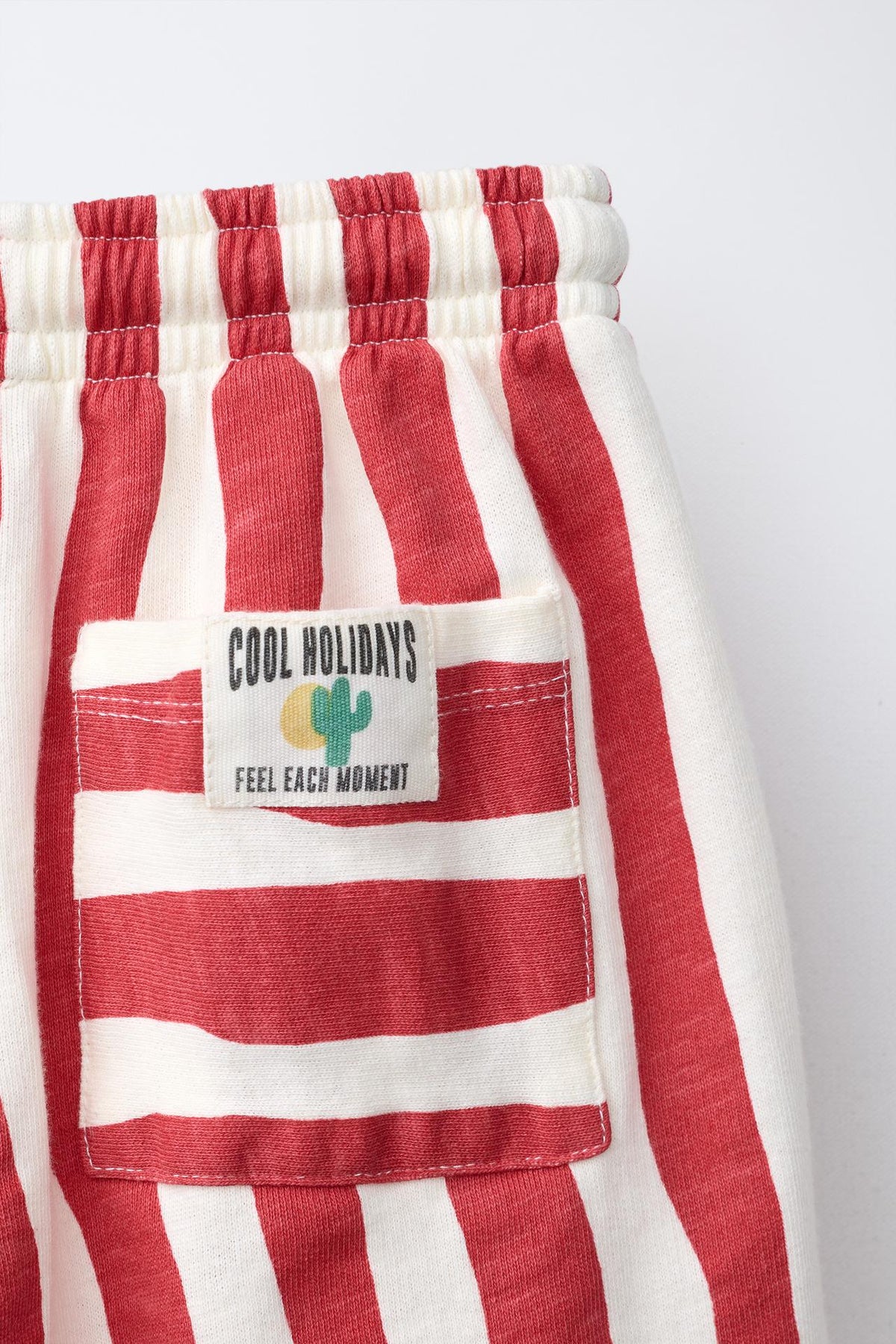 Red Wave Stripes Pants