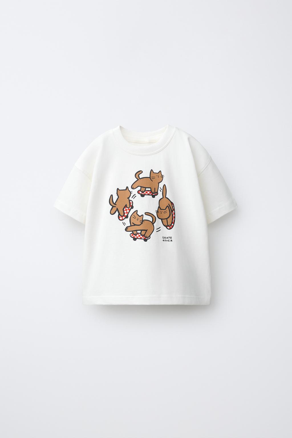 Animal Print T-Shirt Cat
