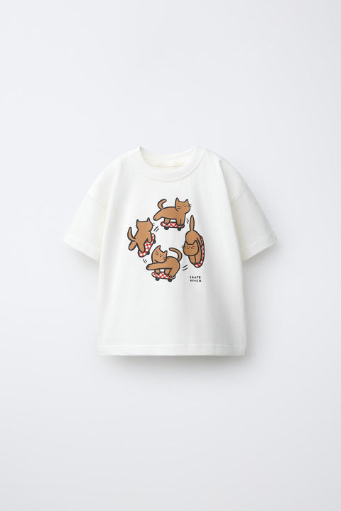 Animal Print T-Shirt Cat