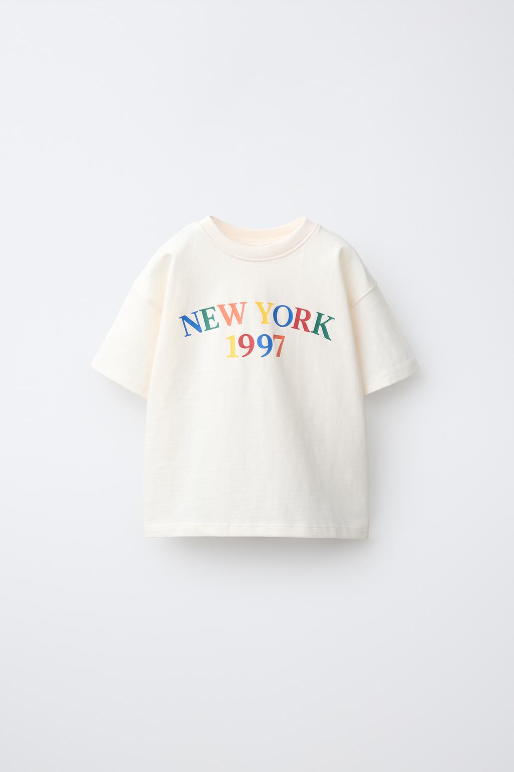 Text Print T-Shirt New York