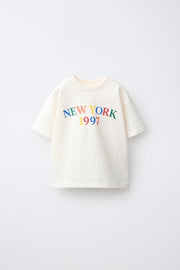 Text Print T-Shirt New York