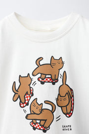 Animal Print T-Shirt Cat