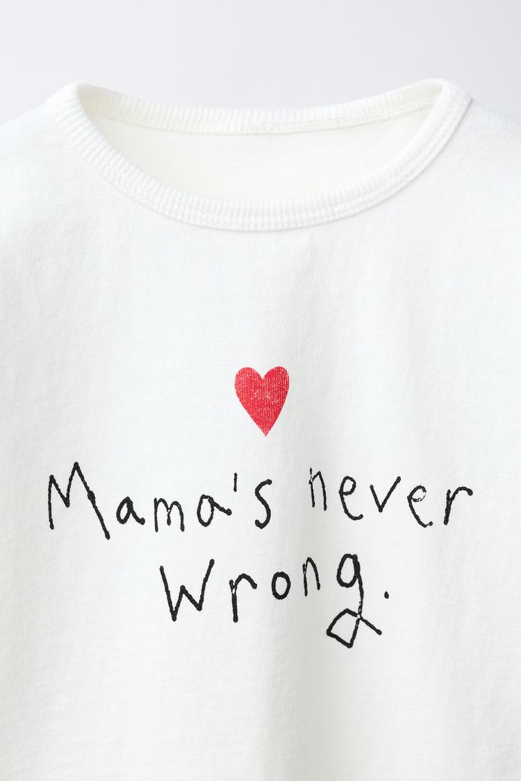 Text Print T-Shirt Heart