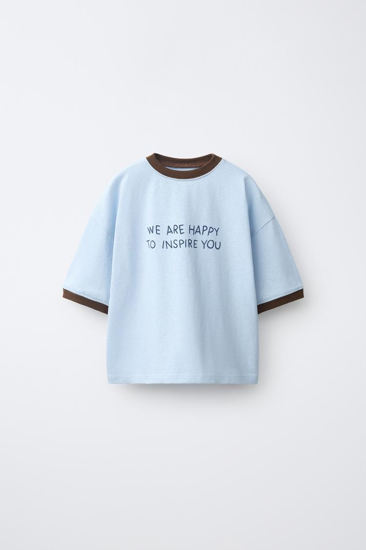 Text Print T-Shirt Text