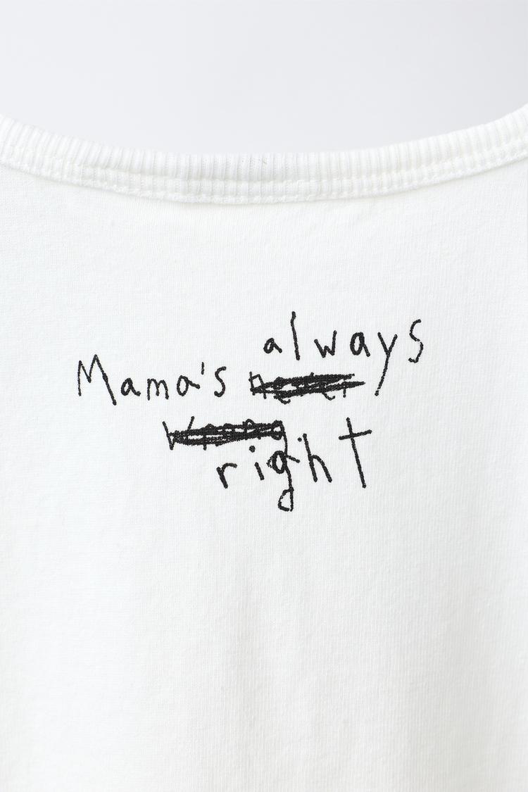 Text Print T-Shirt Heart