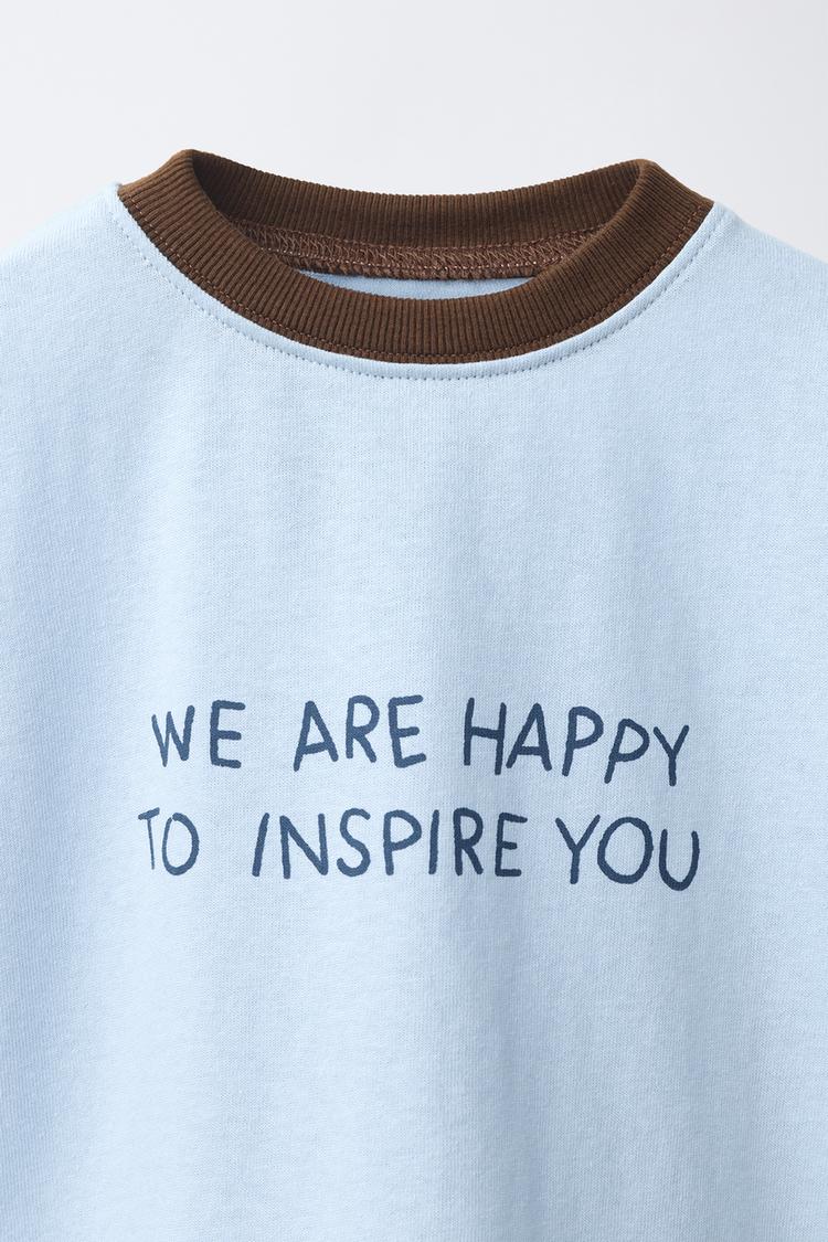 Text Print T-Shirt Text