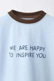 Text Print T-Shirt Text