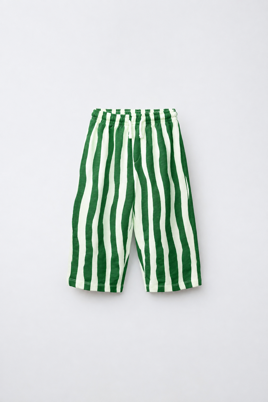 Green Wave Stripes Pants