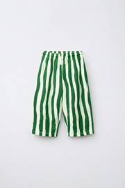 Green Wave Stripes Pants