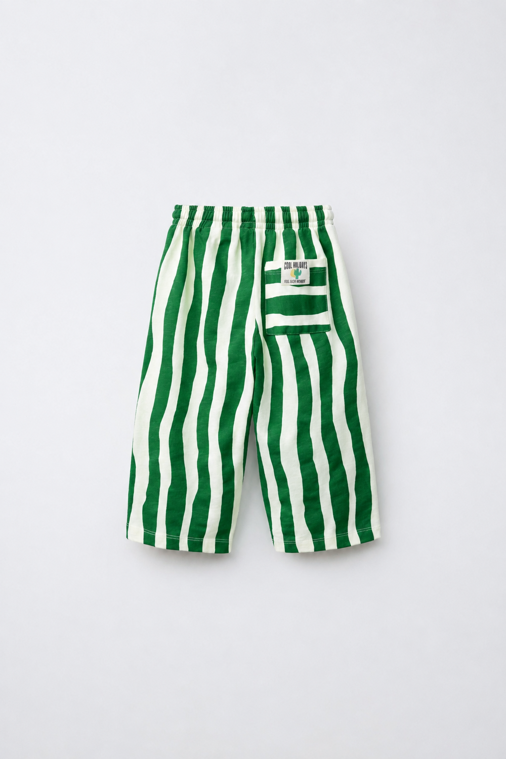 Green Wave Stripes Pants