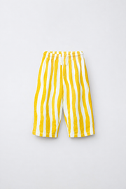 Yellow Wave Stripes Pants