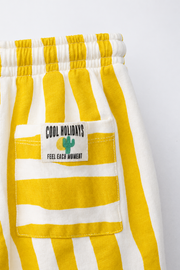 Yellow Wave Stripes Pants