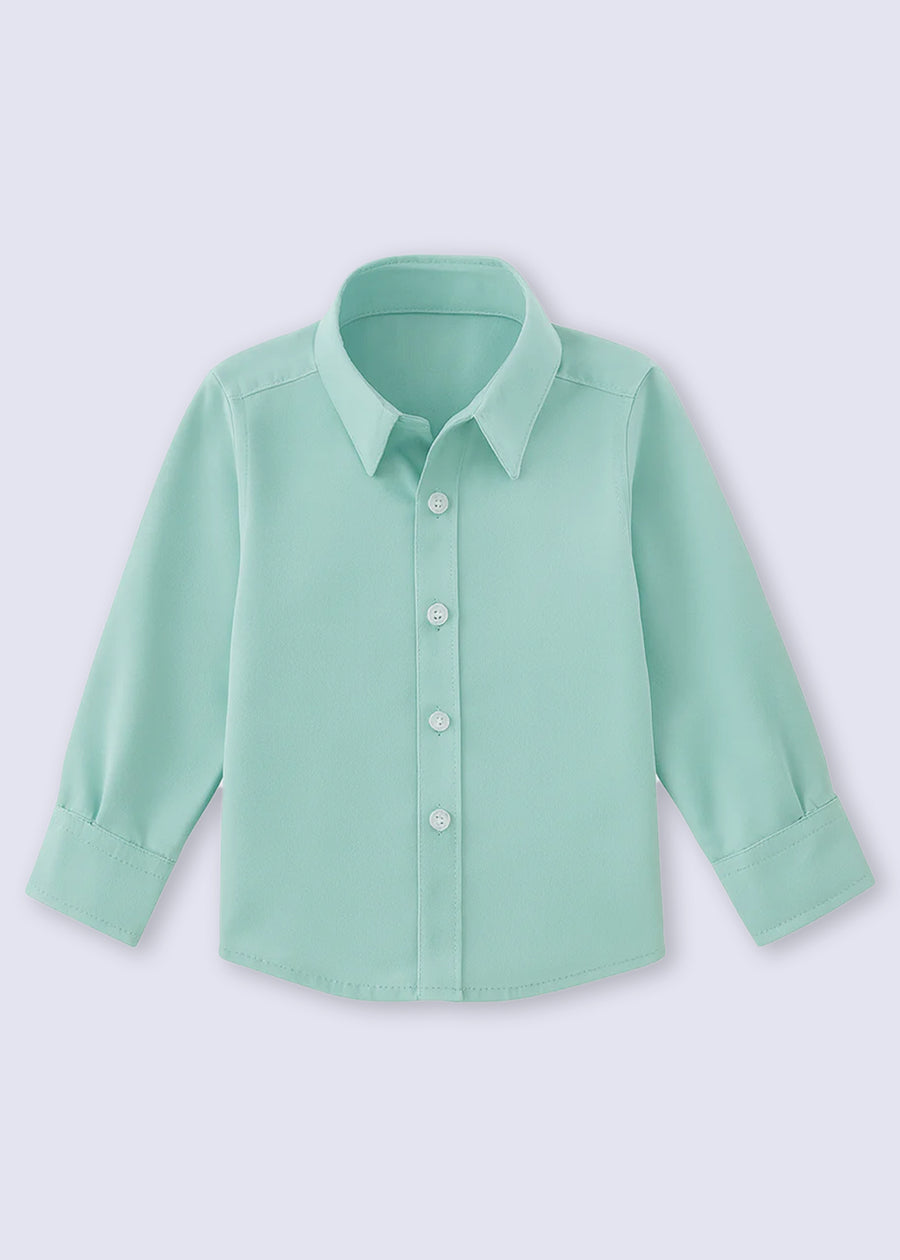 Teal Green Plain Shirt