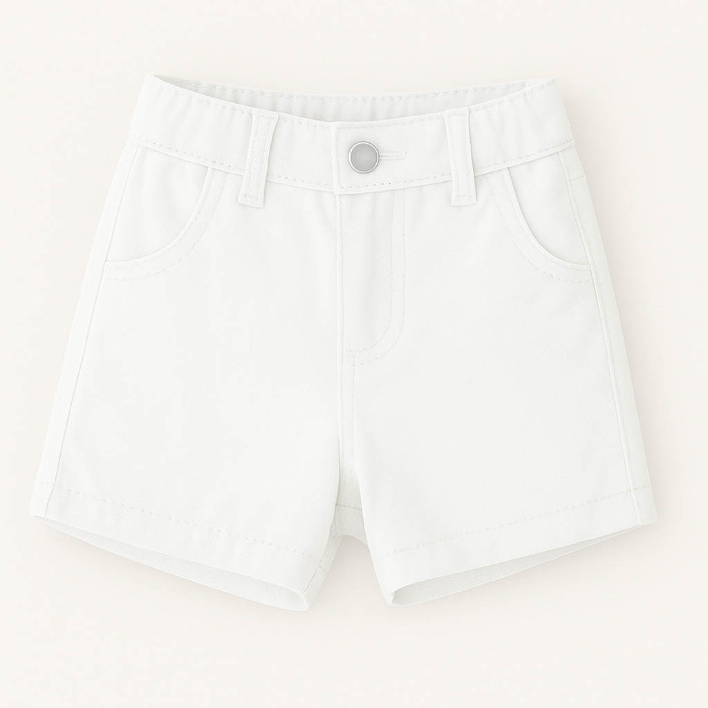 White Twill Short