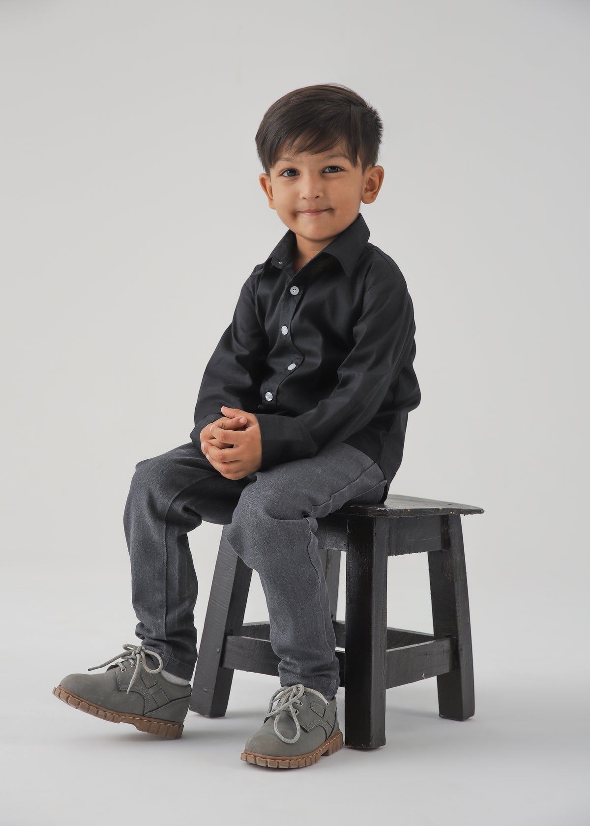 Black Plain Shirt