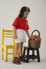 White Twill Short