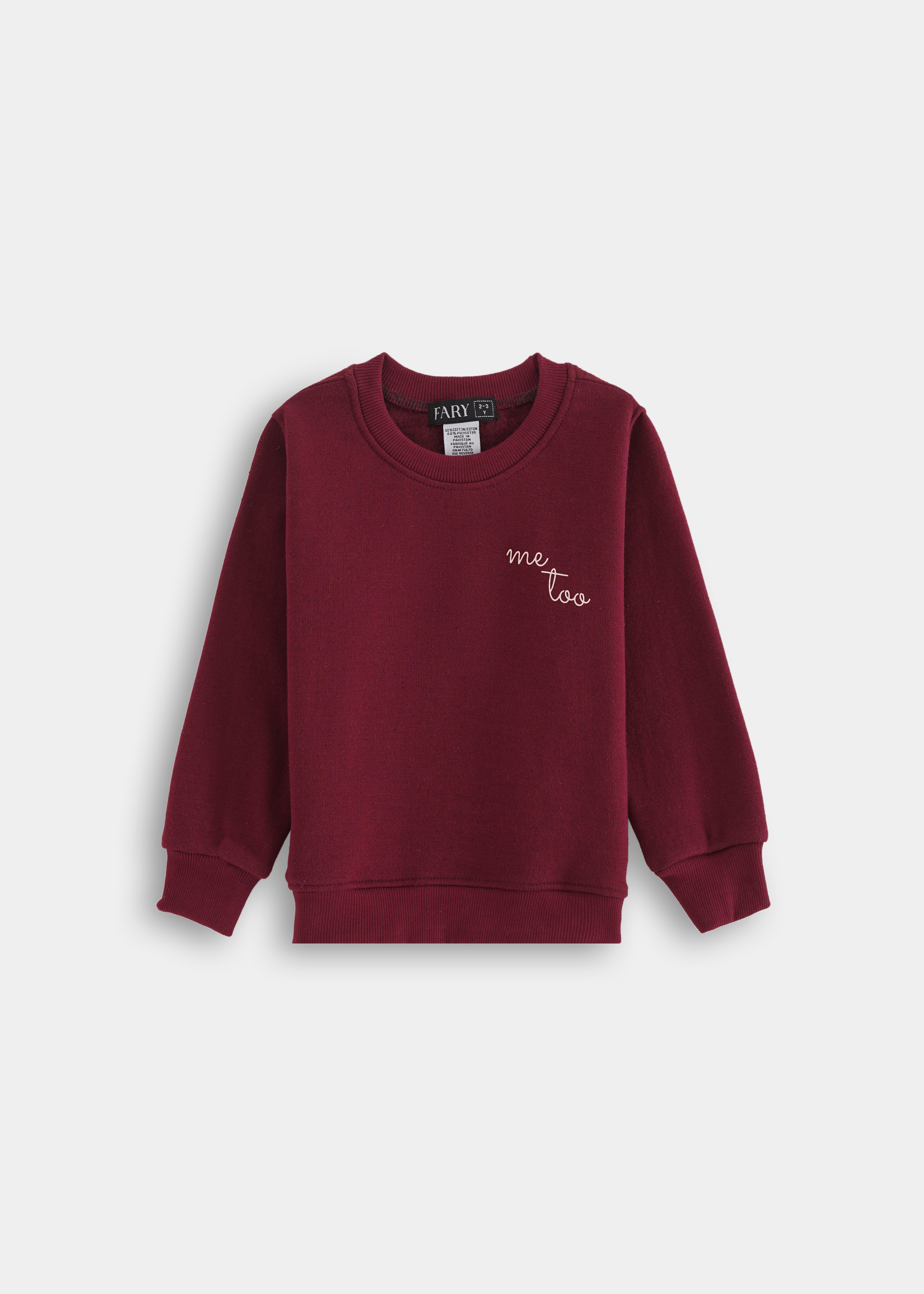 Me Too Hoodie Set Burgundy