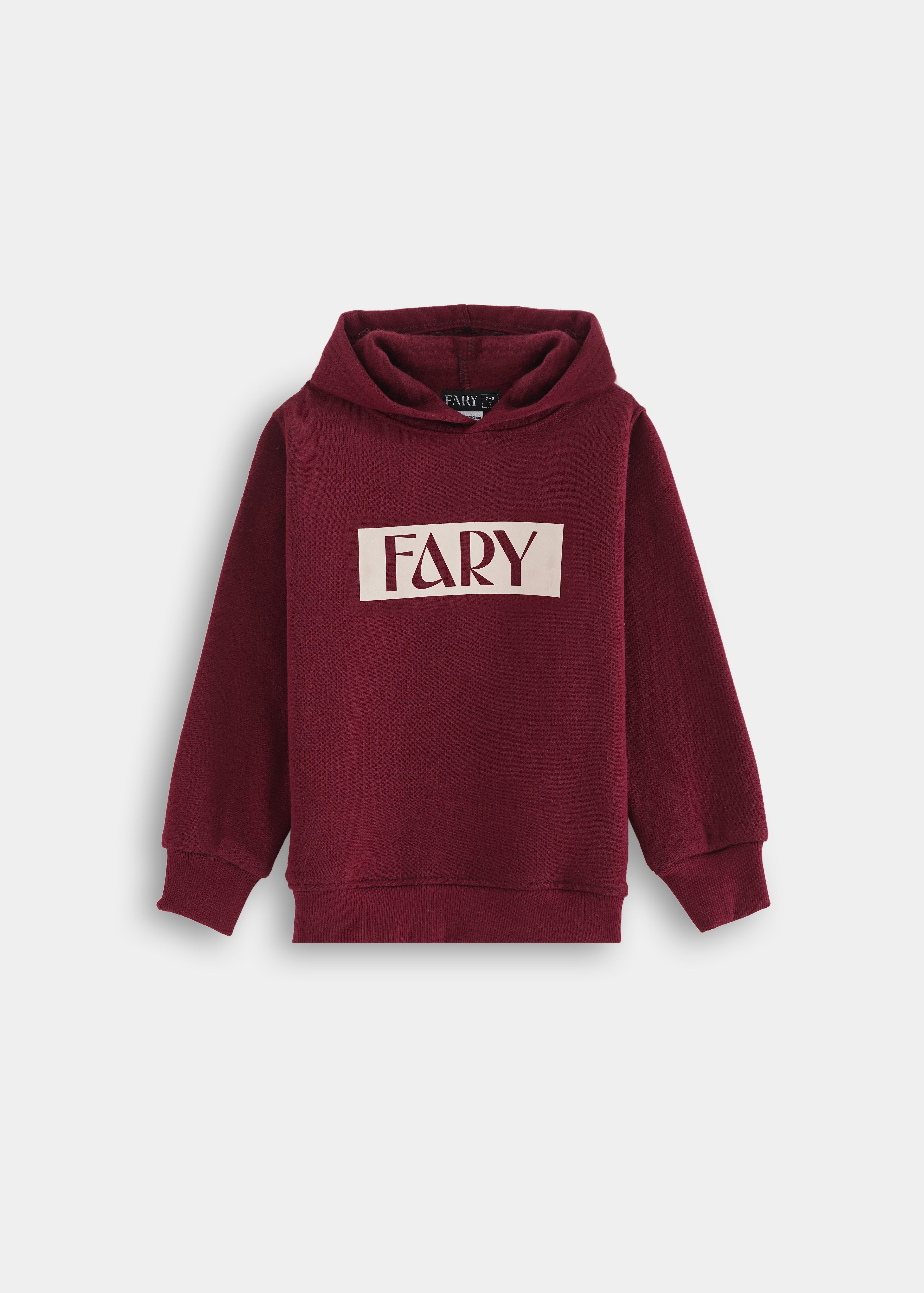 Fary Hoodie Set Maroon