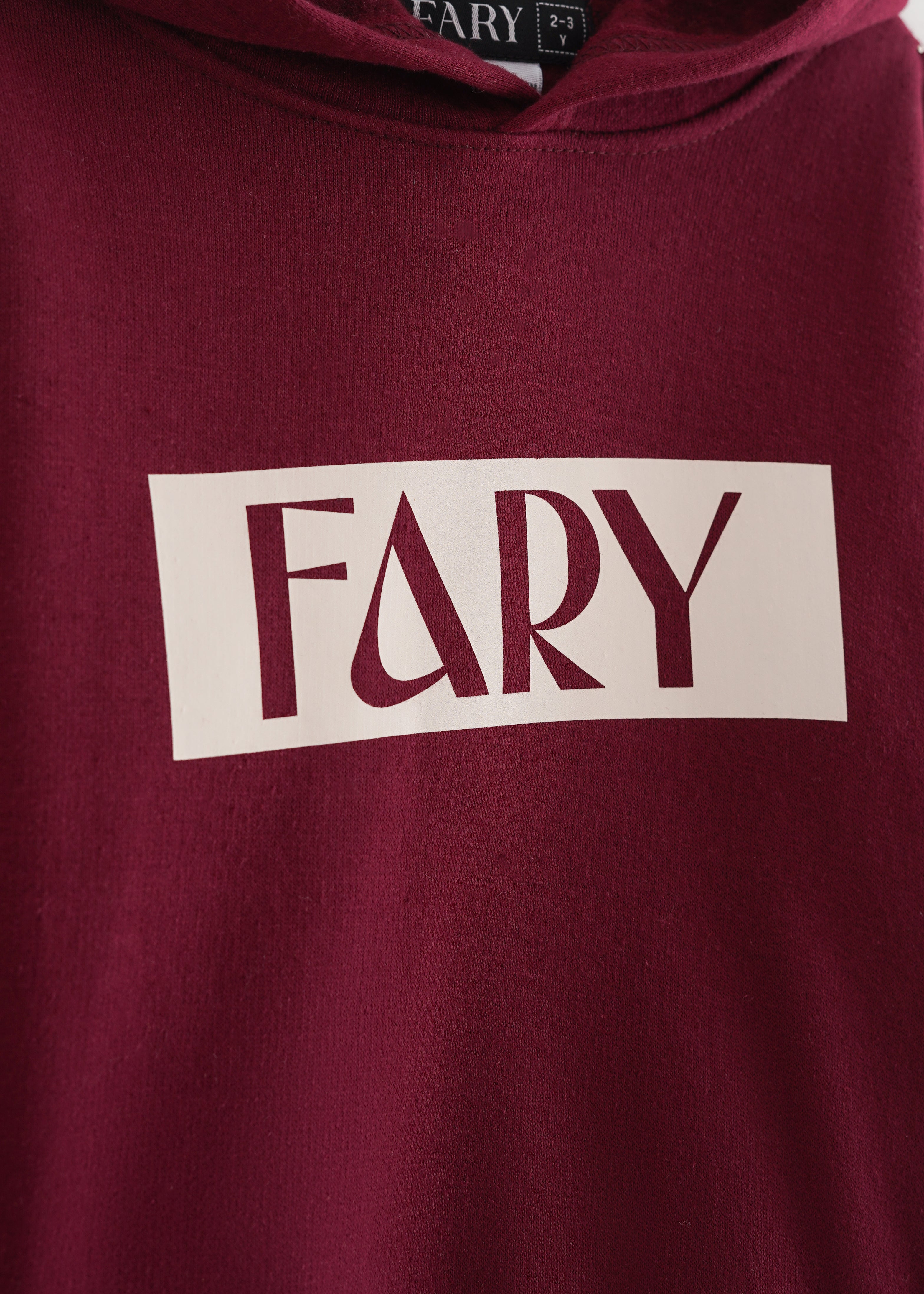 Fary Hoodie Set Maroon