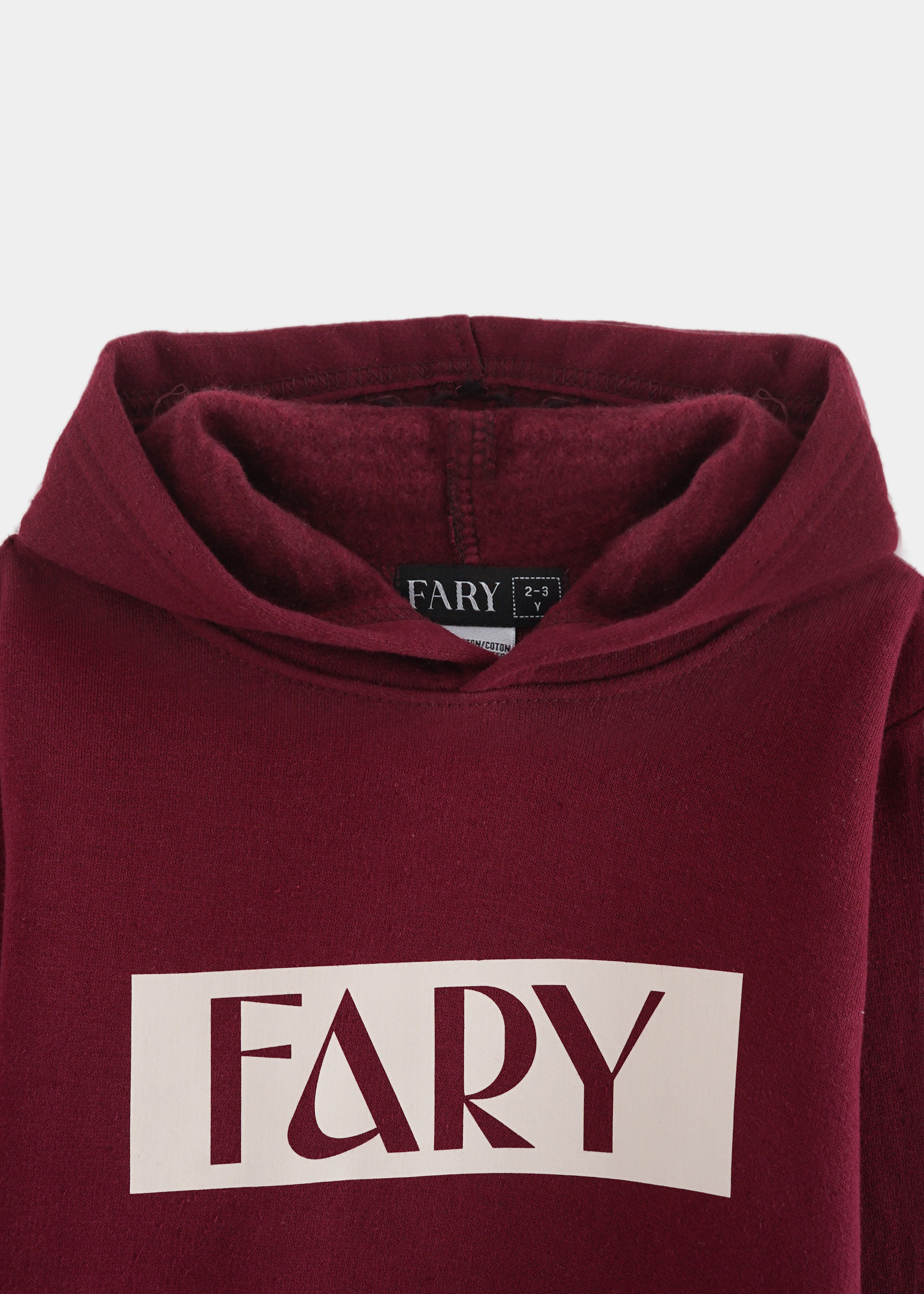 Fary Hoodie Set Maroon