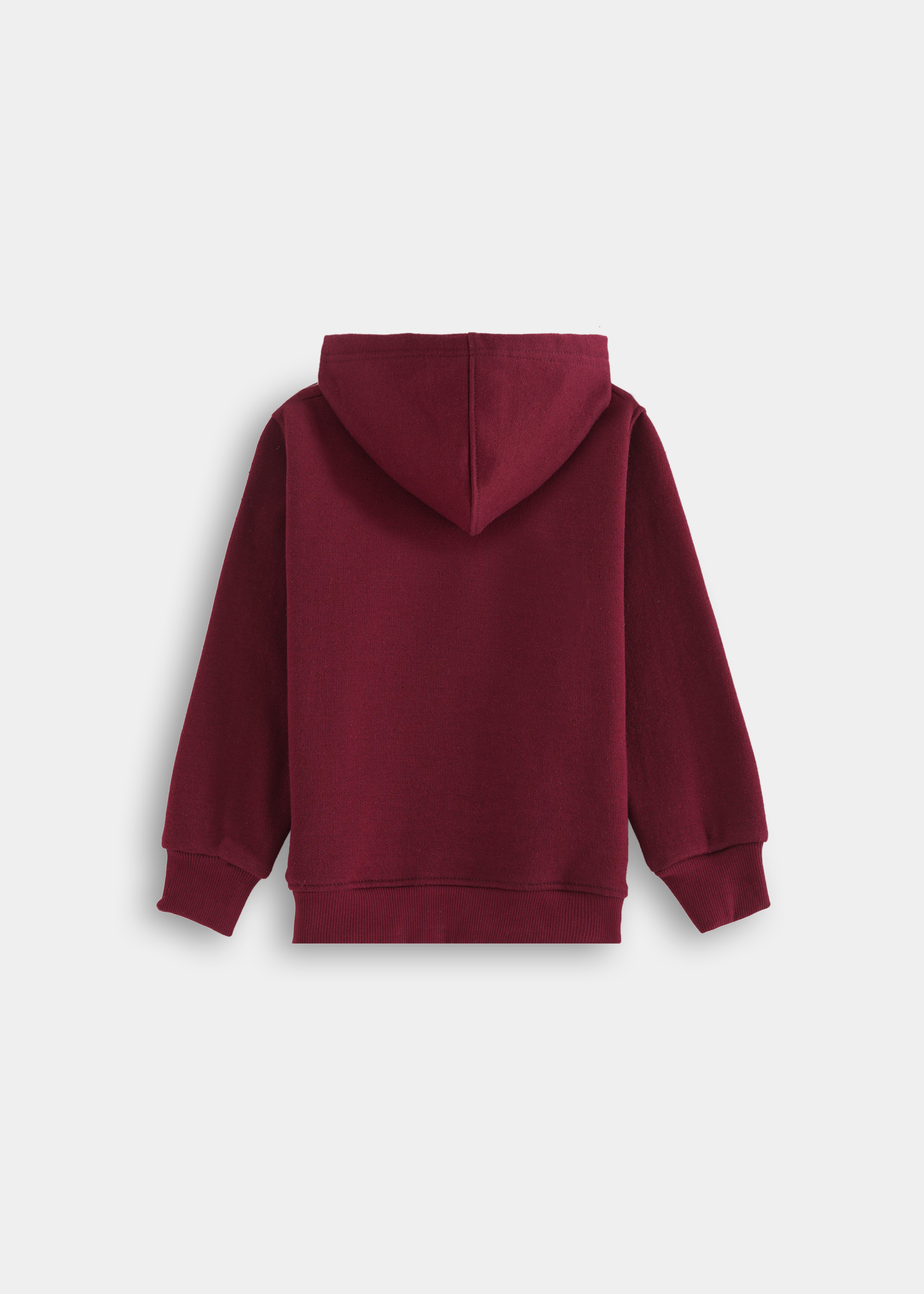 Fary Hoodie Set Maroon