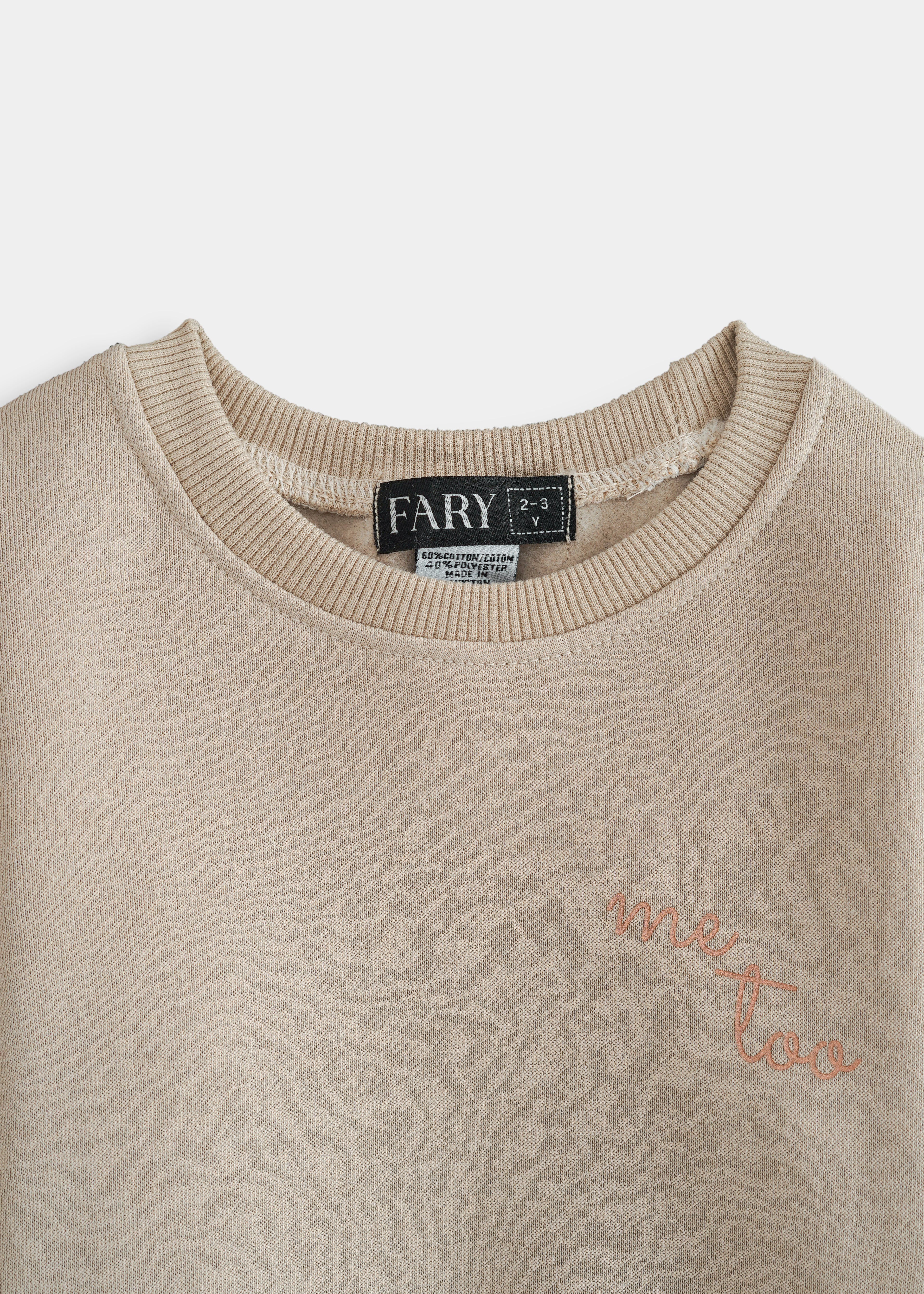 Me Too Hoodie Set Light Beige