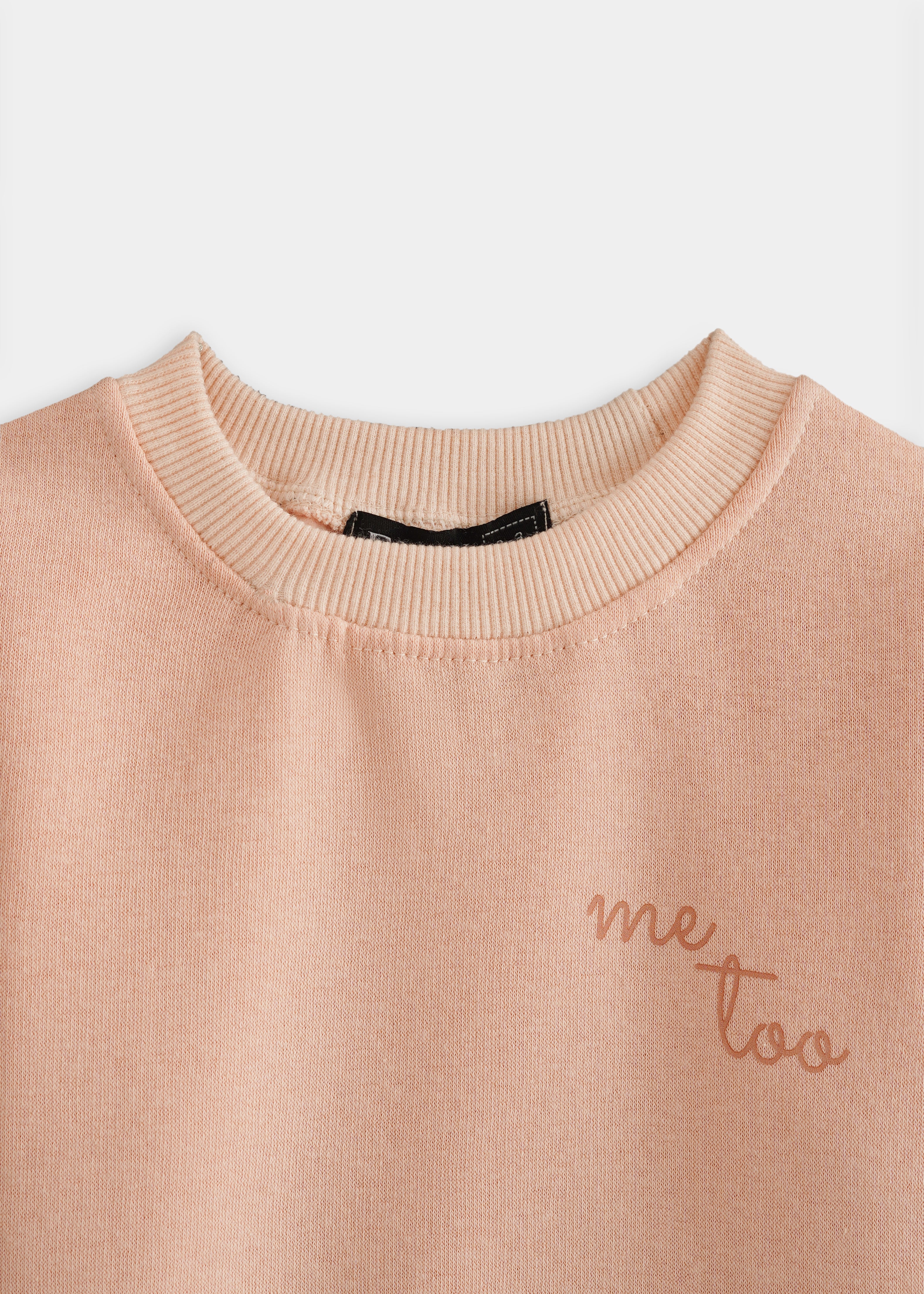 Me Too Hoodie Set Pastel Peach
