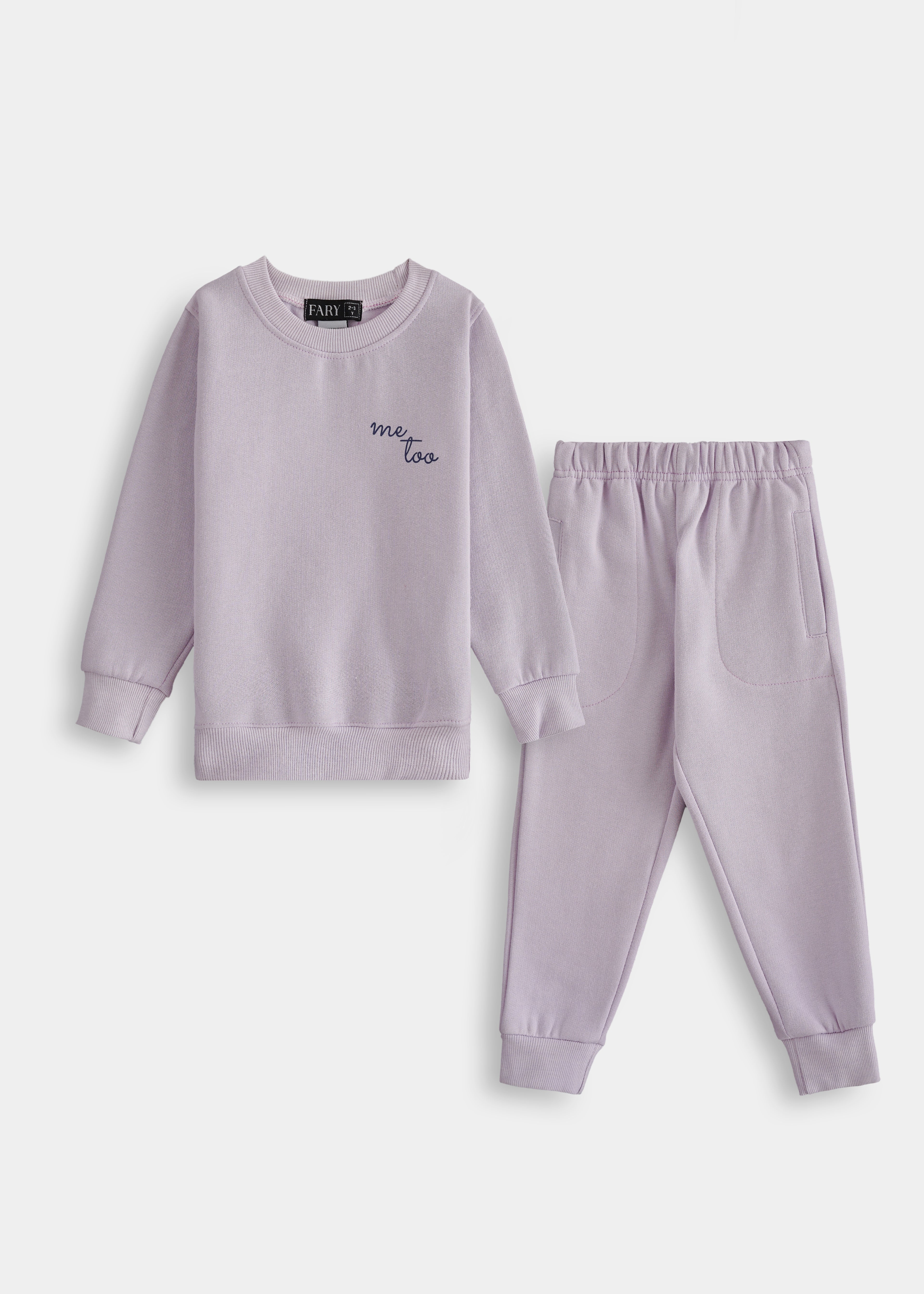 Me Too Hoodie Set Pastel Purple