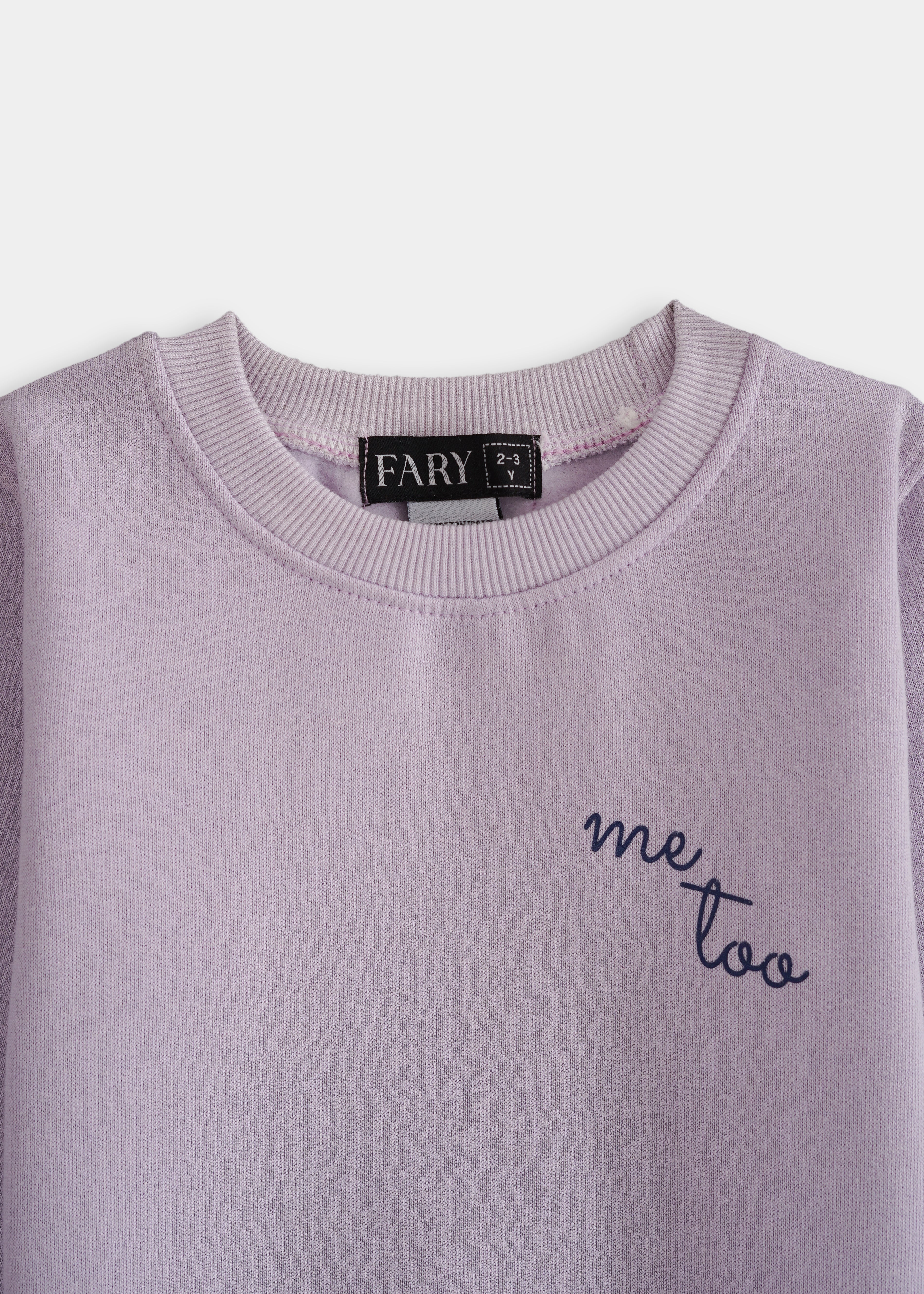 Me Too Hoodie Set Pastel Purple