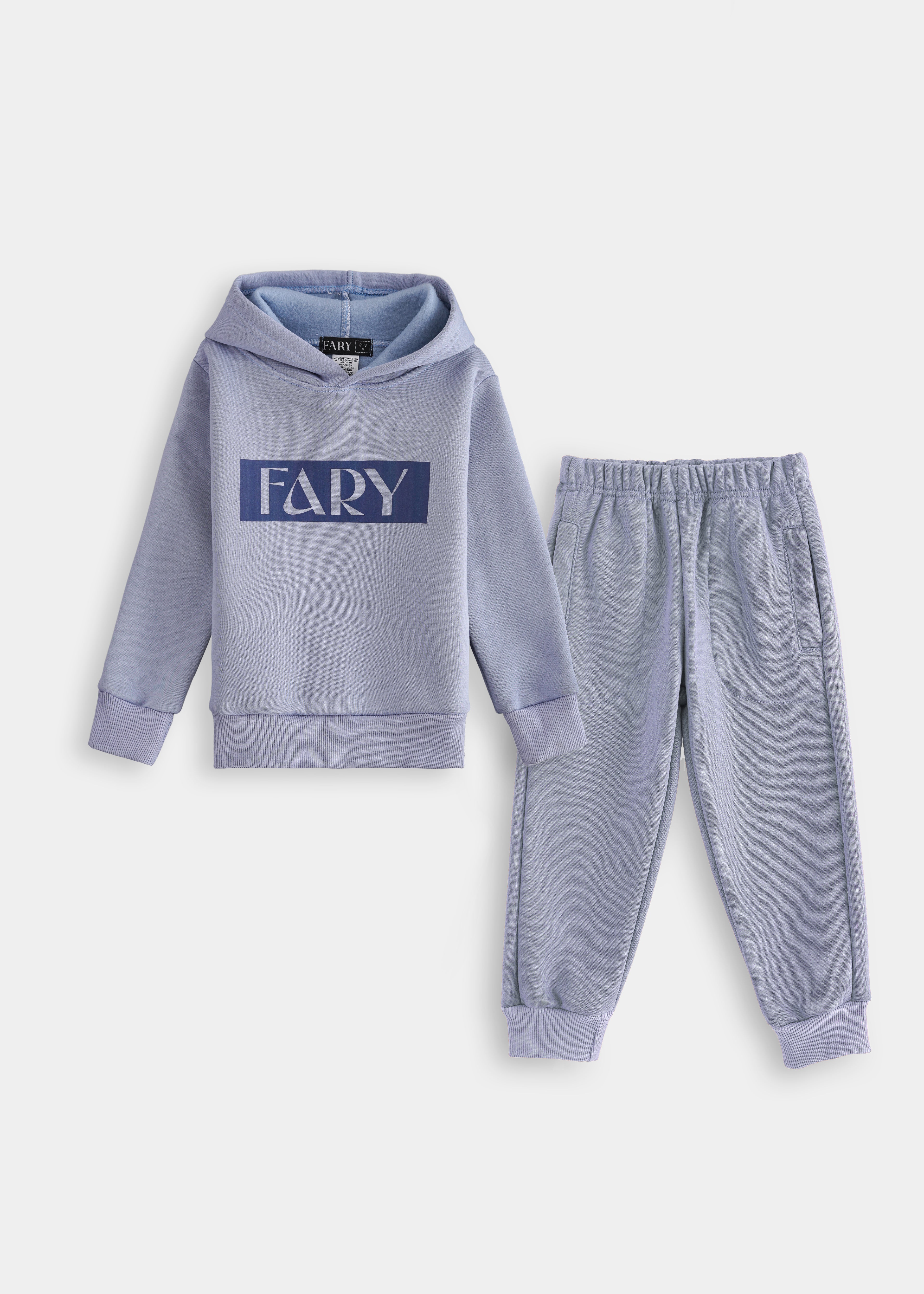 Fary Hoodie Set Lavender Grey