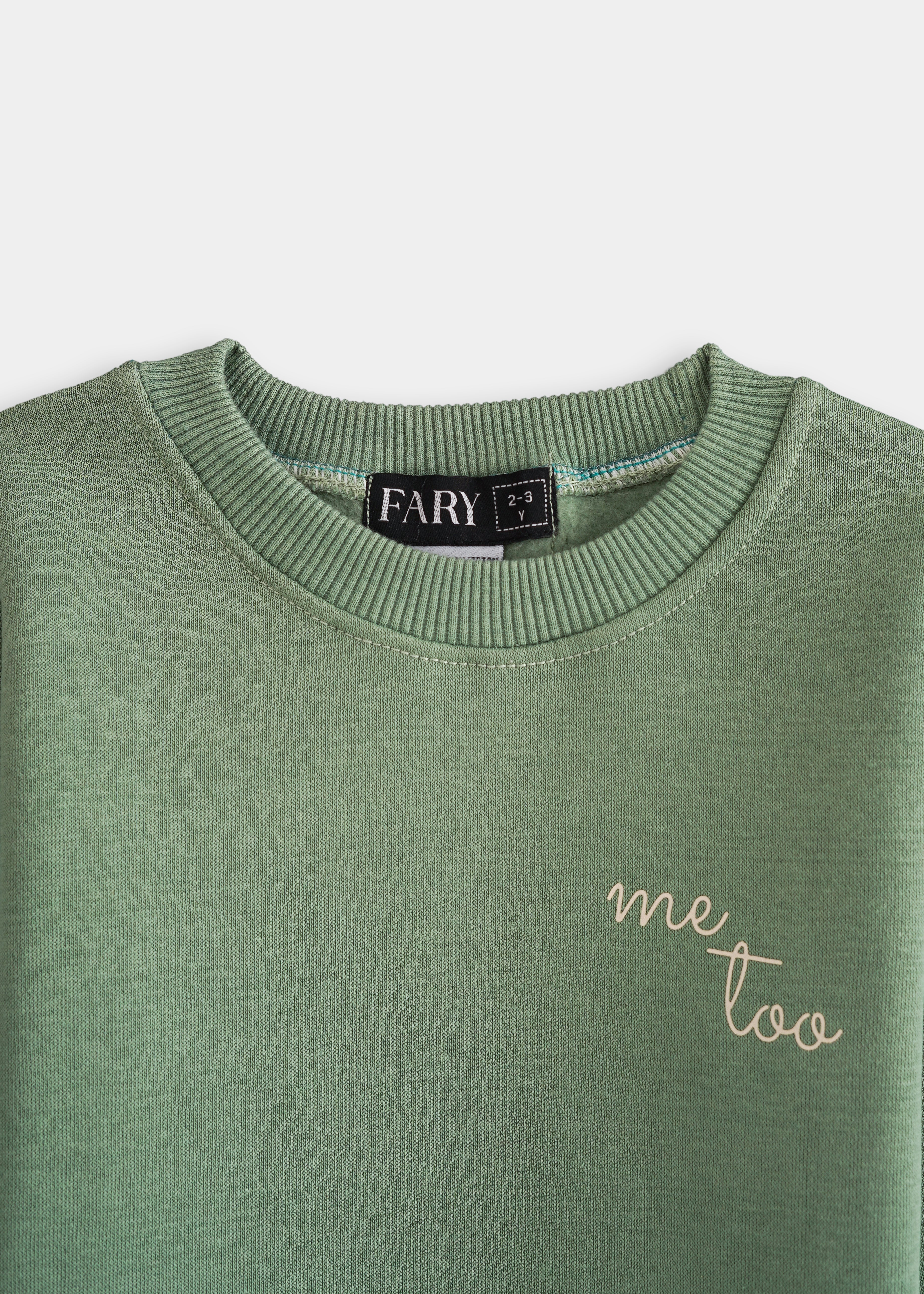 Me Too Hoodie Set Pastel Green