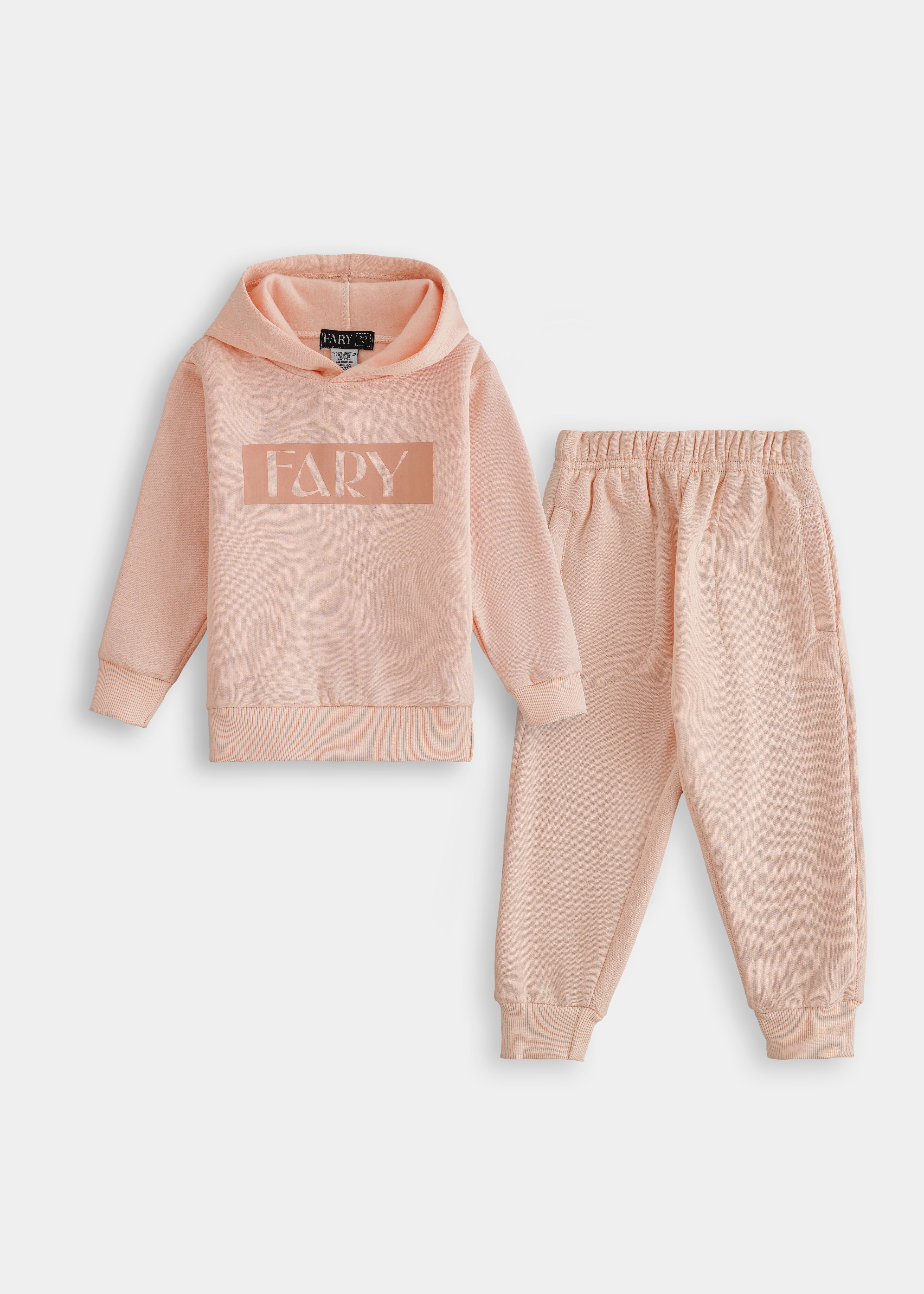 Fary Hoodie Set Pastel Peach