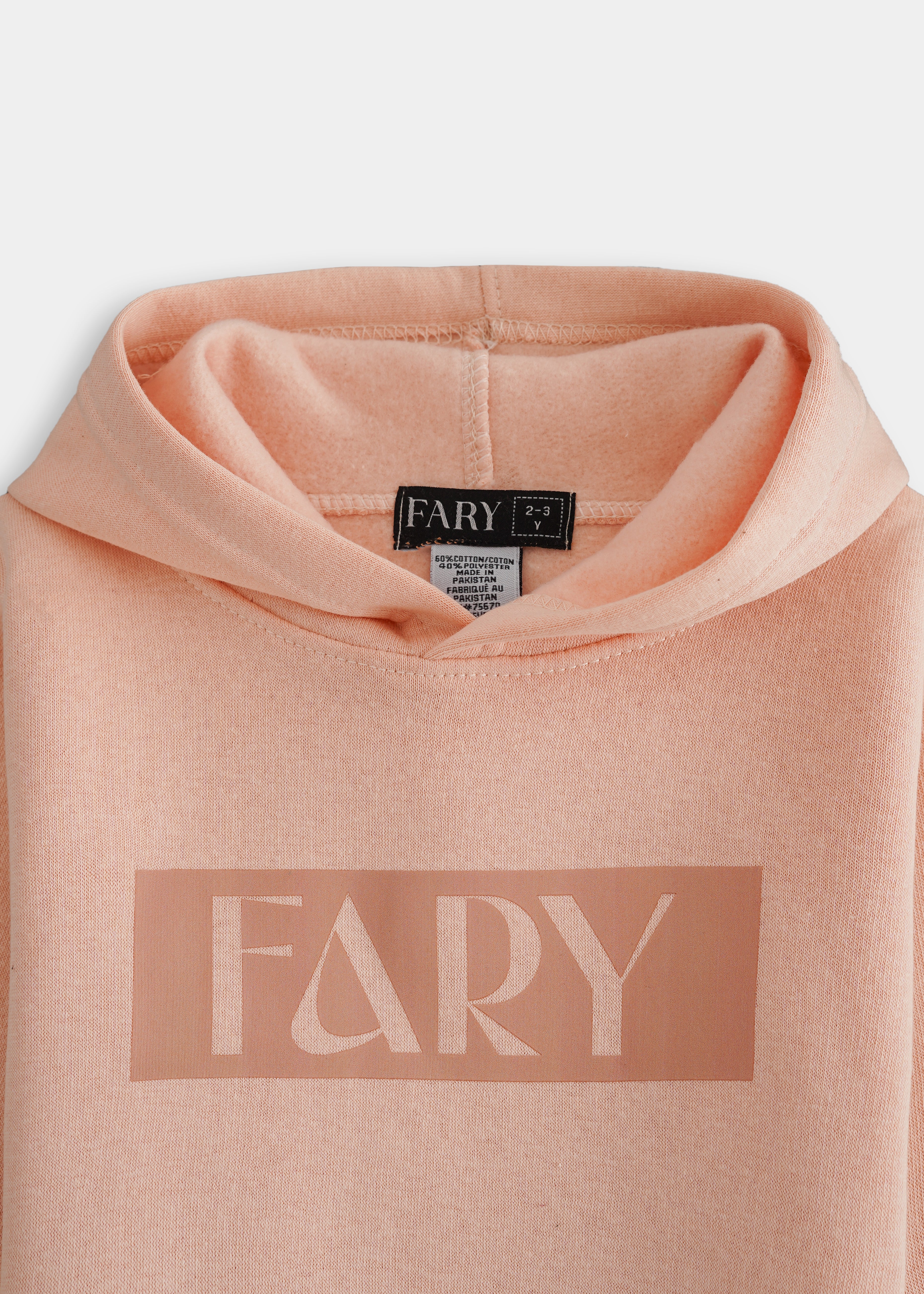 Fary Hoodie Set Pastel Peach