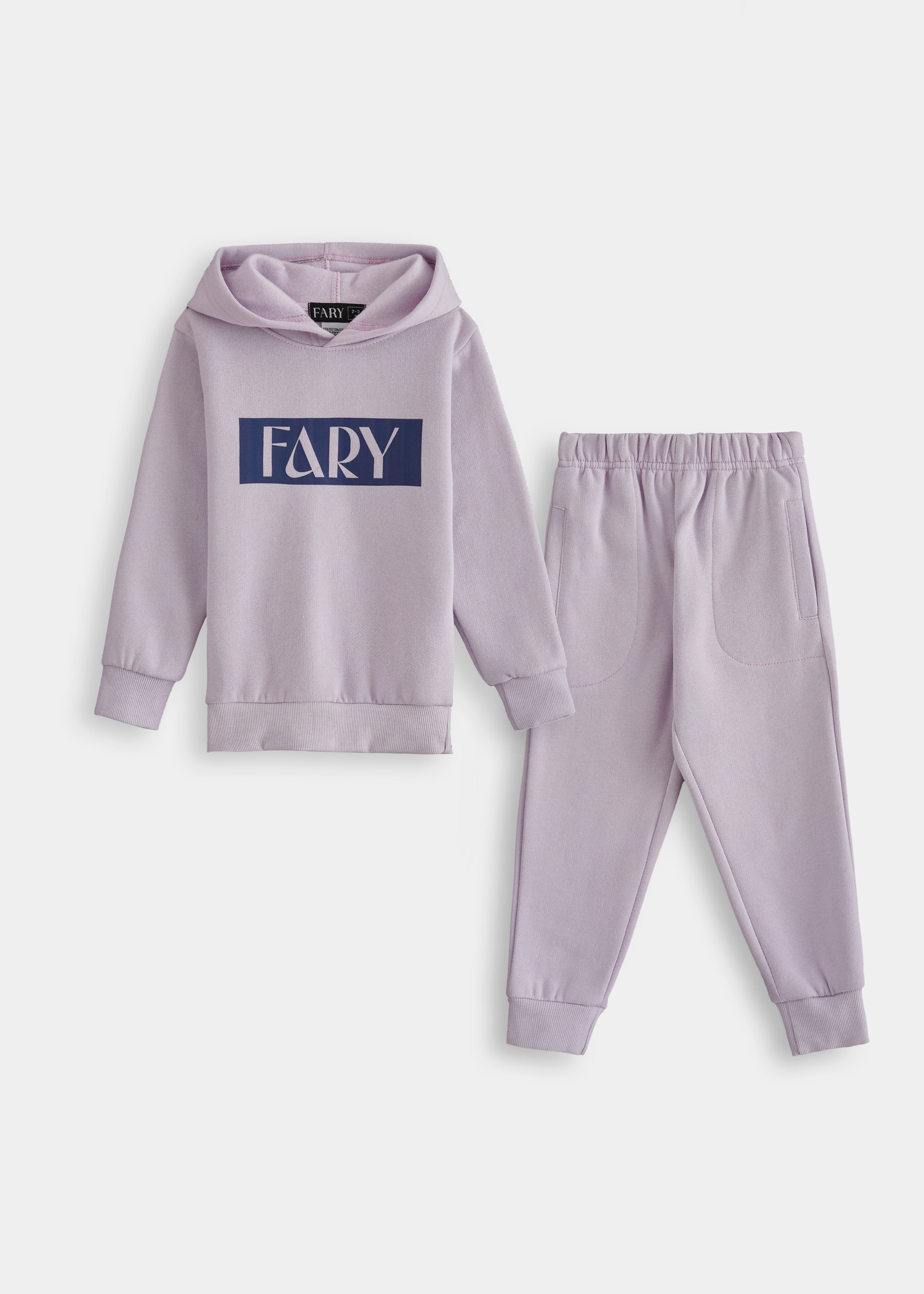 Fary Hoodie Set Light Purple