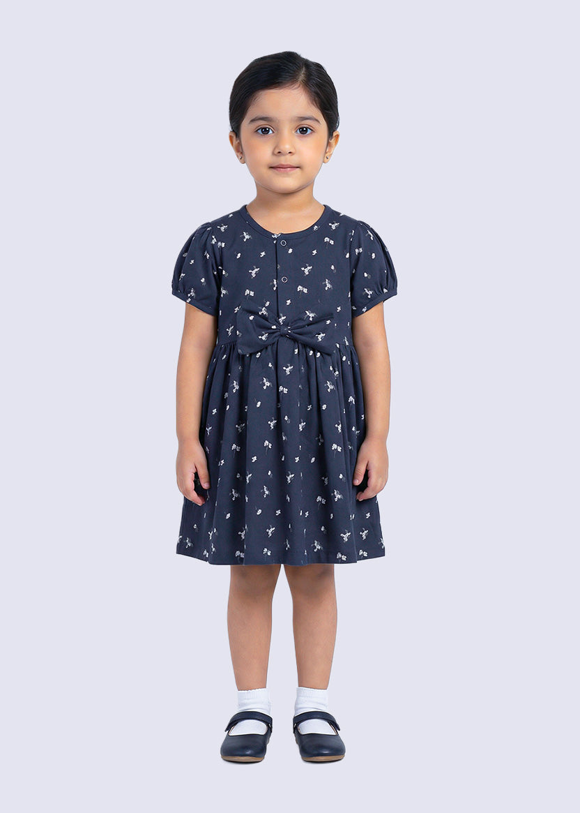 Printed Bow Dress