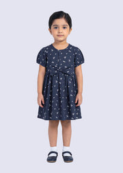 Printed Bow Dress