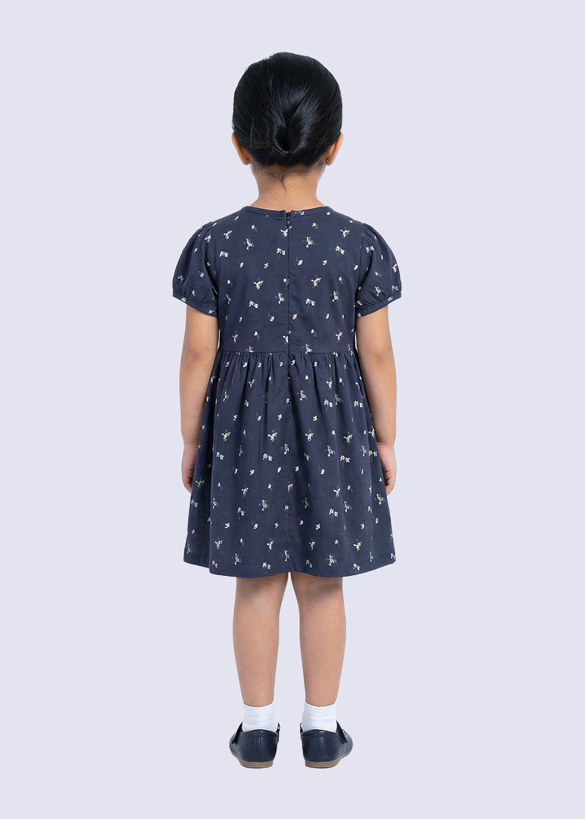 Printed Bow Dress