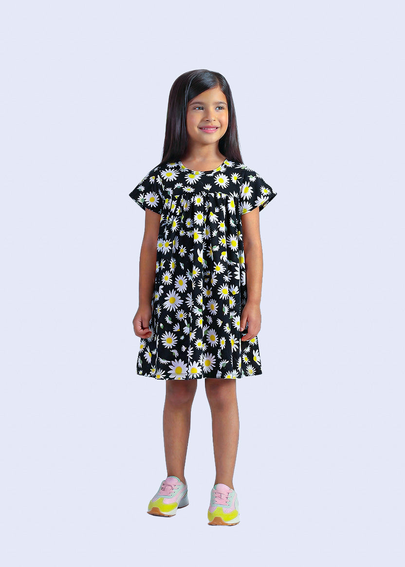 Sunflower Print Dress