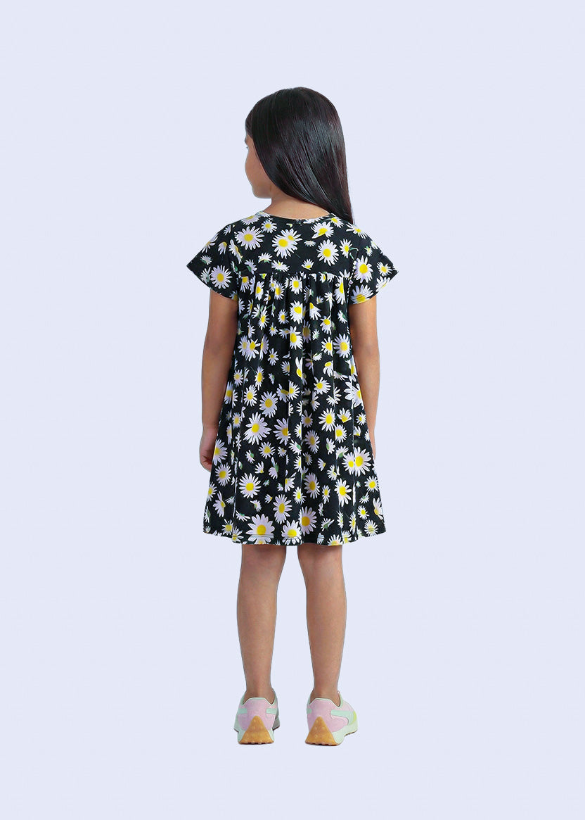 Sunflower Print Dress